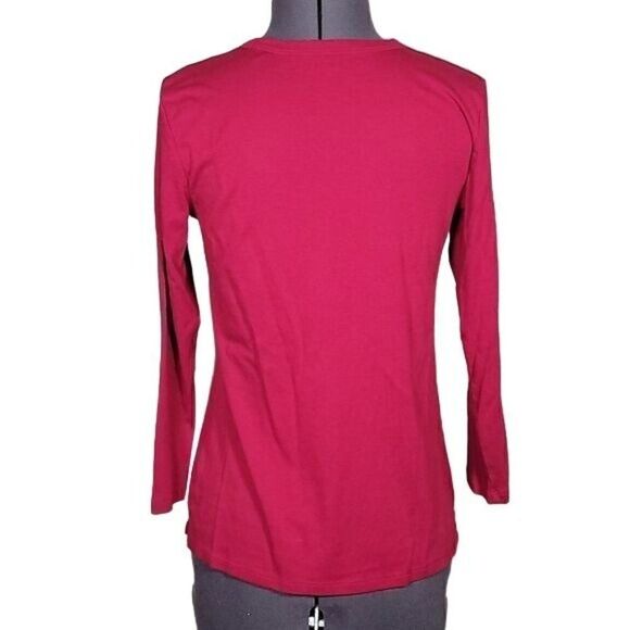 Old Navy 3/4 Sleeve Crewneck Top Sz M - Picture 4 of 9